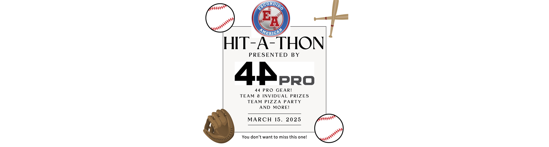 2025 ANNUAL HIT-A-THON FUNDRAISER!!